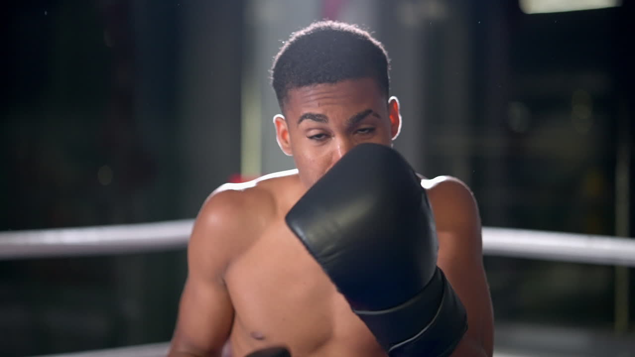 sesión de entrenamiento de boxeo