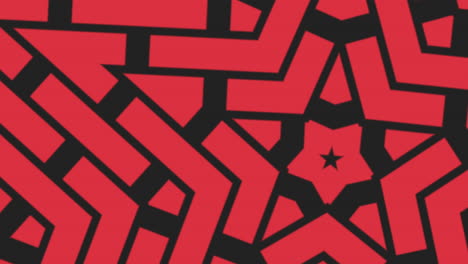 bold and striking red and black star pattern