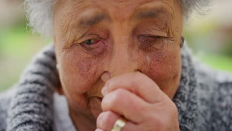 Anxiety,-depression-and-sad-senior-woman-face