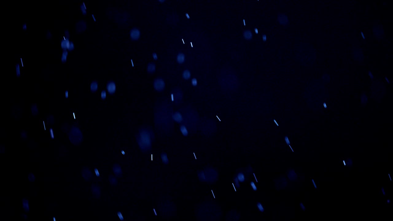 Sparkling magical dust particles