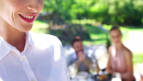 waitress taking order at restaurant