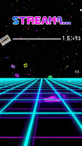 retro video game streaming interface