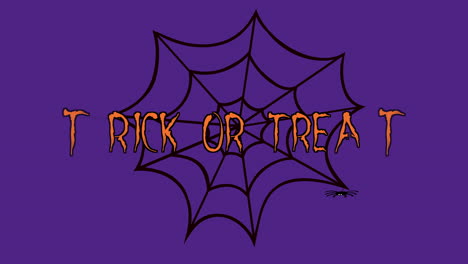 truco o trato con arañas y web en la noche