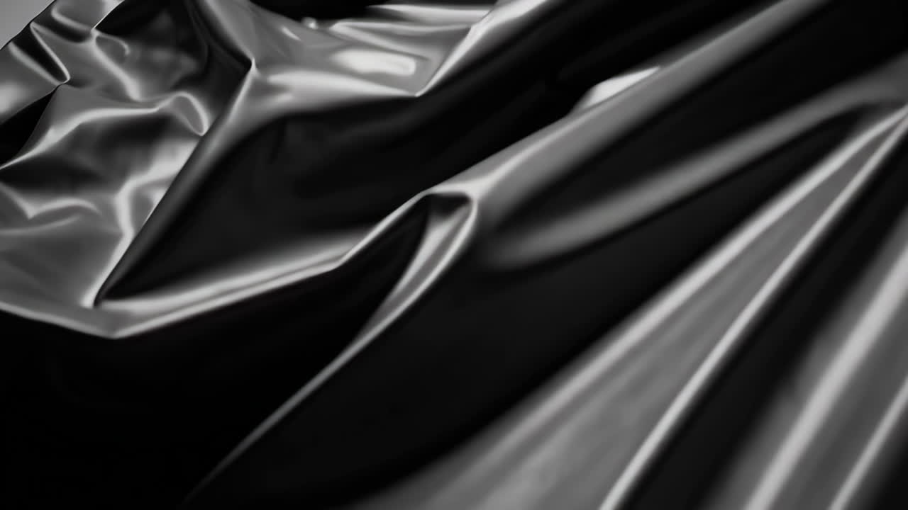 Draped Dark Gray Fabric