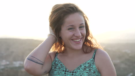 portrait of a smiling woman