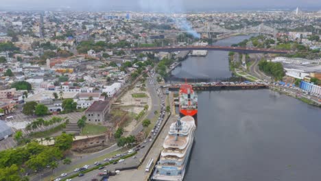 drone shot of the port where diego with a view of the luxury yacht
flying fox owned by mr