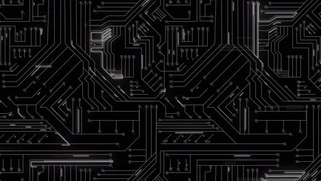 placa de circuito de computadora con fondo negro