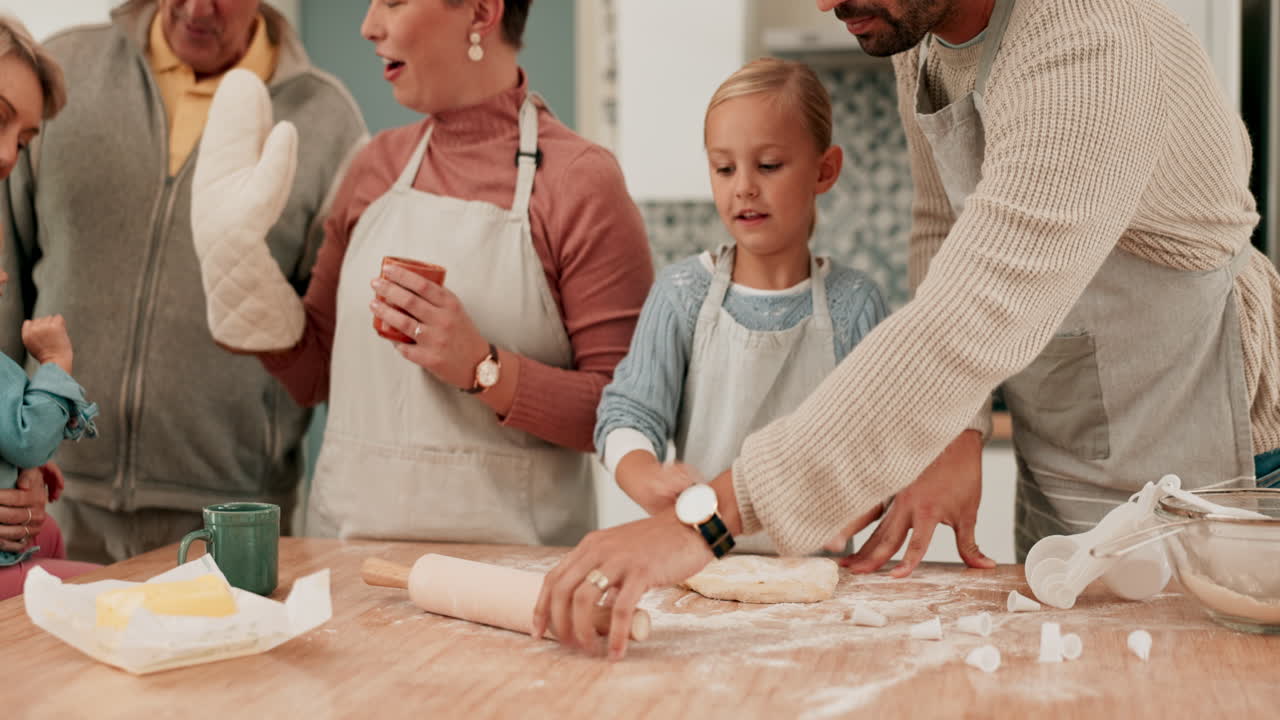 Support, big family or children baking