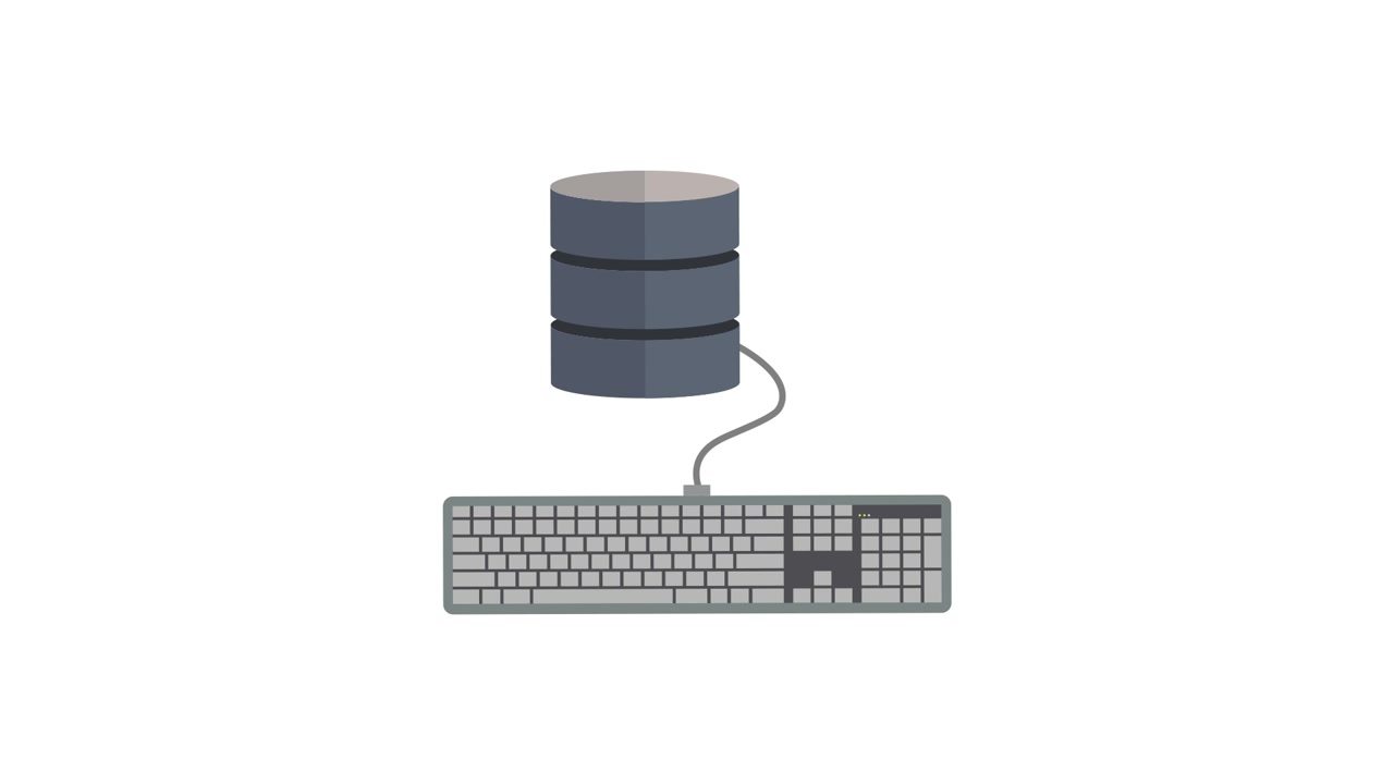 Keyboard Connecting to Database Animation