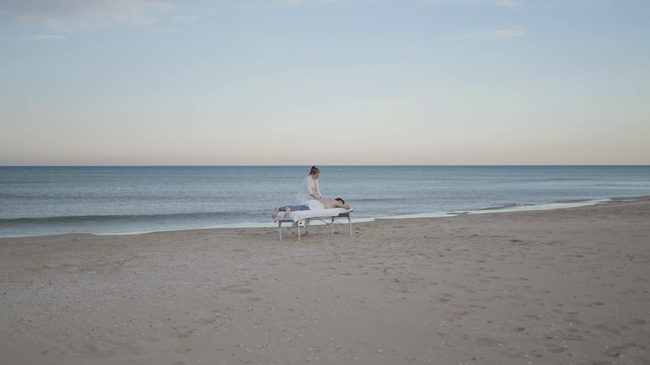 Beach Massage Therapy Session