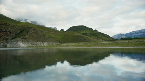 serene mountain lake landscape