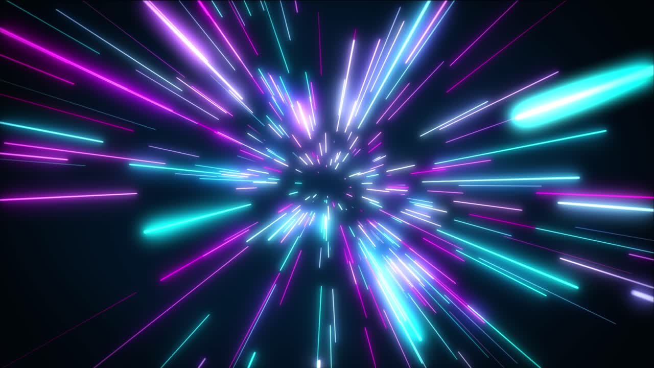 tunnel di velocità al neon