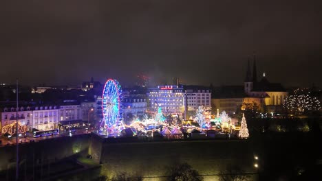 Luxembourg-Best-Christmas-Market-Drone-shot