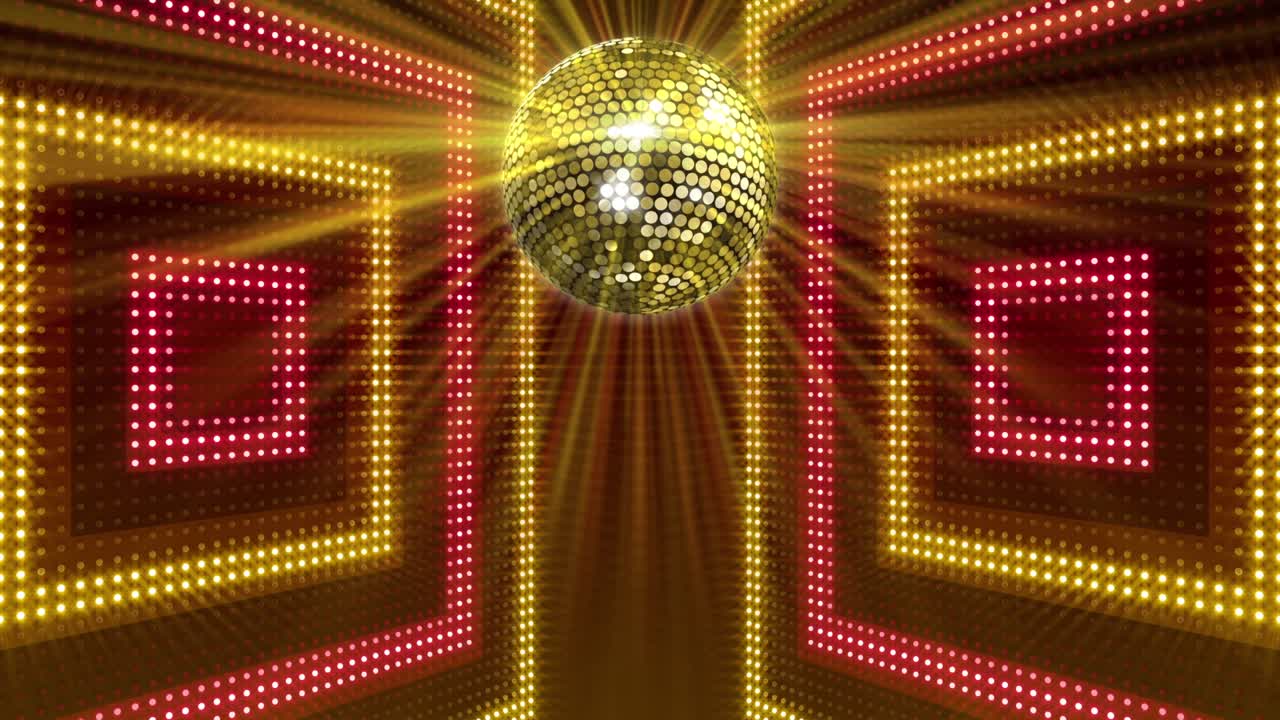 거울 공 디스코 조명 클럽 댄스 파티 반이는 배경
