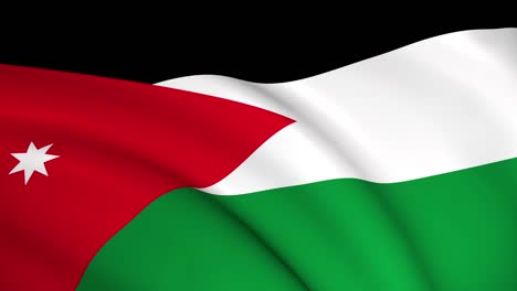 bandera nacional de jordania