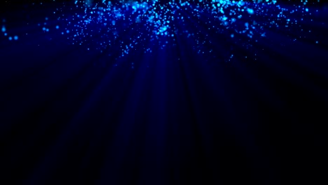 fondo sin costuras de partículas azules de 4k
