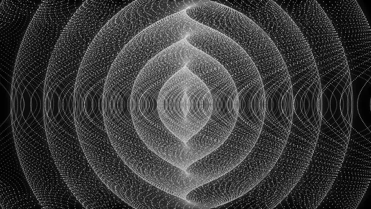 patrón de forma de punto de color blanco animación gráficos de movimiento