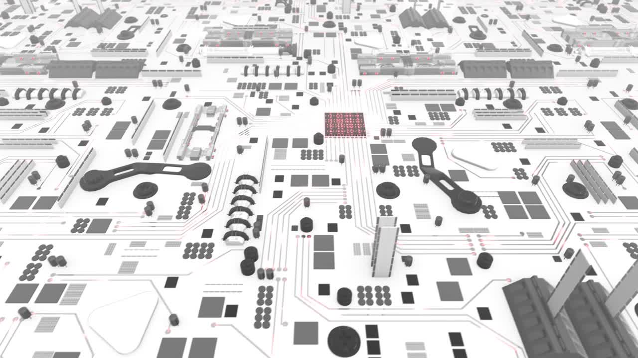 밝은 미래의 마더보드 루프 4k