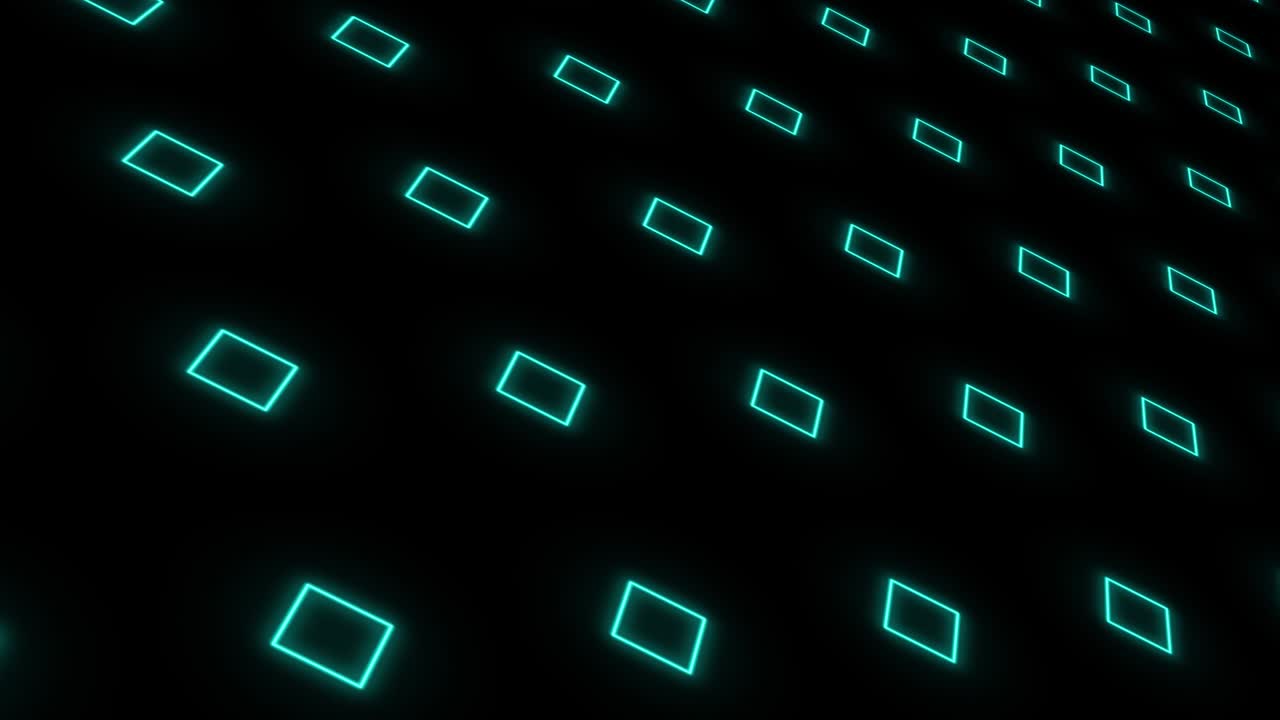 어두운 파란색 배경의 파란 사각형은 관점 움직임으로 크기를 변경합니다. 비디오에서 쉽게 사용할 수 있도록 알파 투명한 배경으로 현실적인 애니메이션을 루핑합니다.