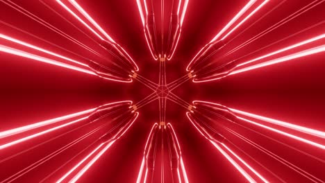 fondo en el estilo de cyberpunk o futuro de alta tecnología. transformador de túnel de ciencia ficción con luces de neón. túnel de alta tecnología abstracto en bucle de 4k. la cámara vuela a través del túnel cambiante a alta velocidad.