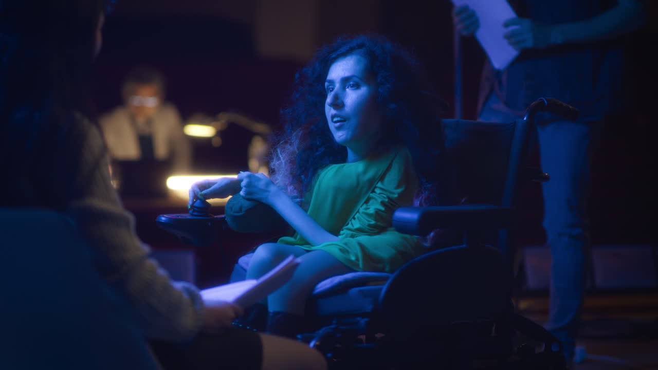 Theater Rehearsal with Disabled Person