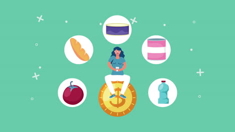 alimentos asequibles y apoyo a las necesidades básicas