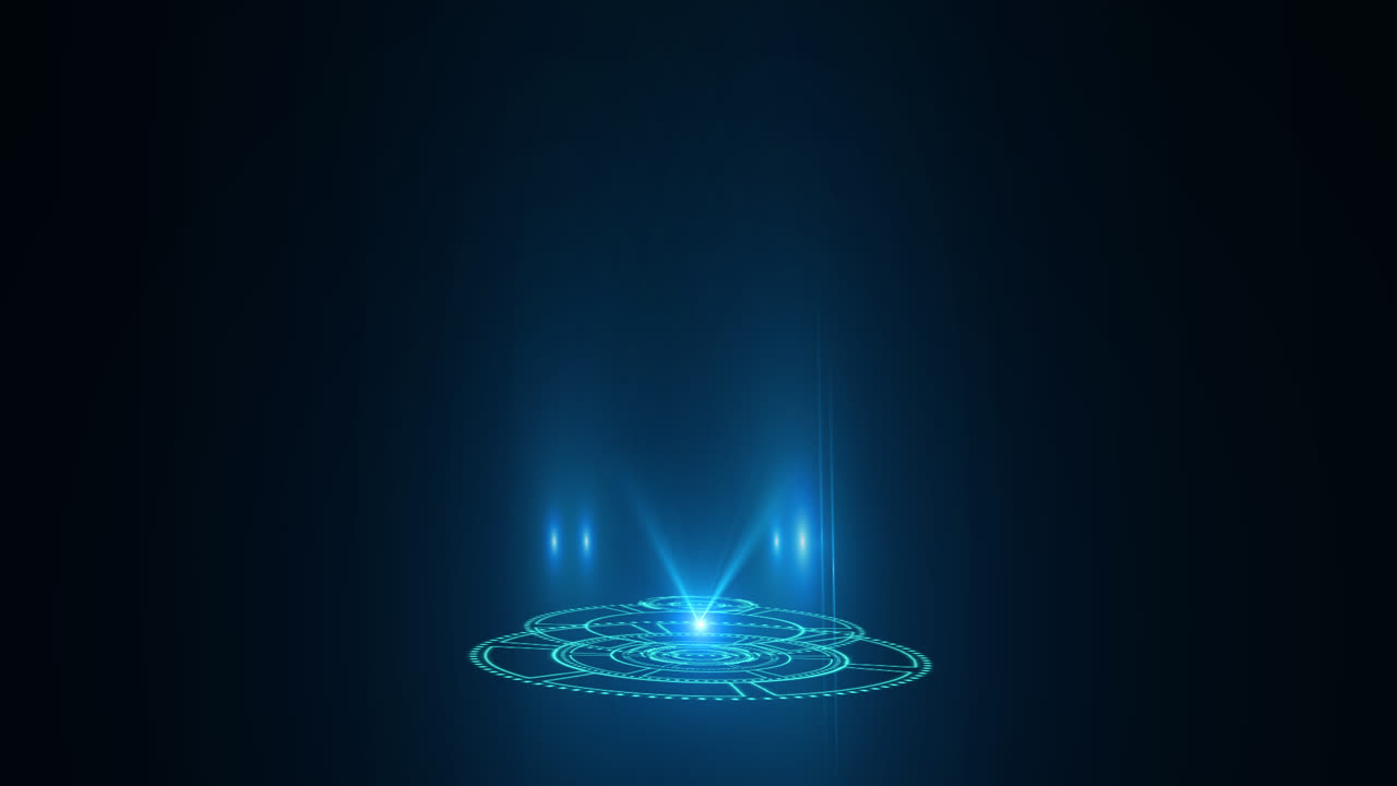 Blue Digital Futuristic Light