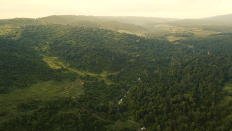 Vista-Aérea-De-4k-Del-Bosque-Mau-En-El-Valle-Del-Rift,-Kenia,-áfrica-Oriental