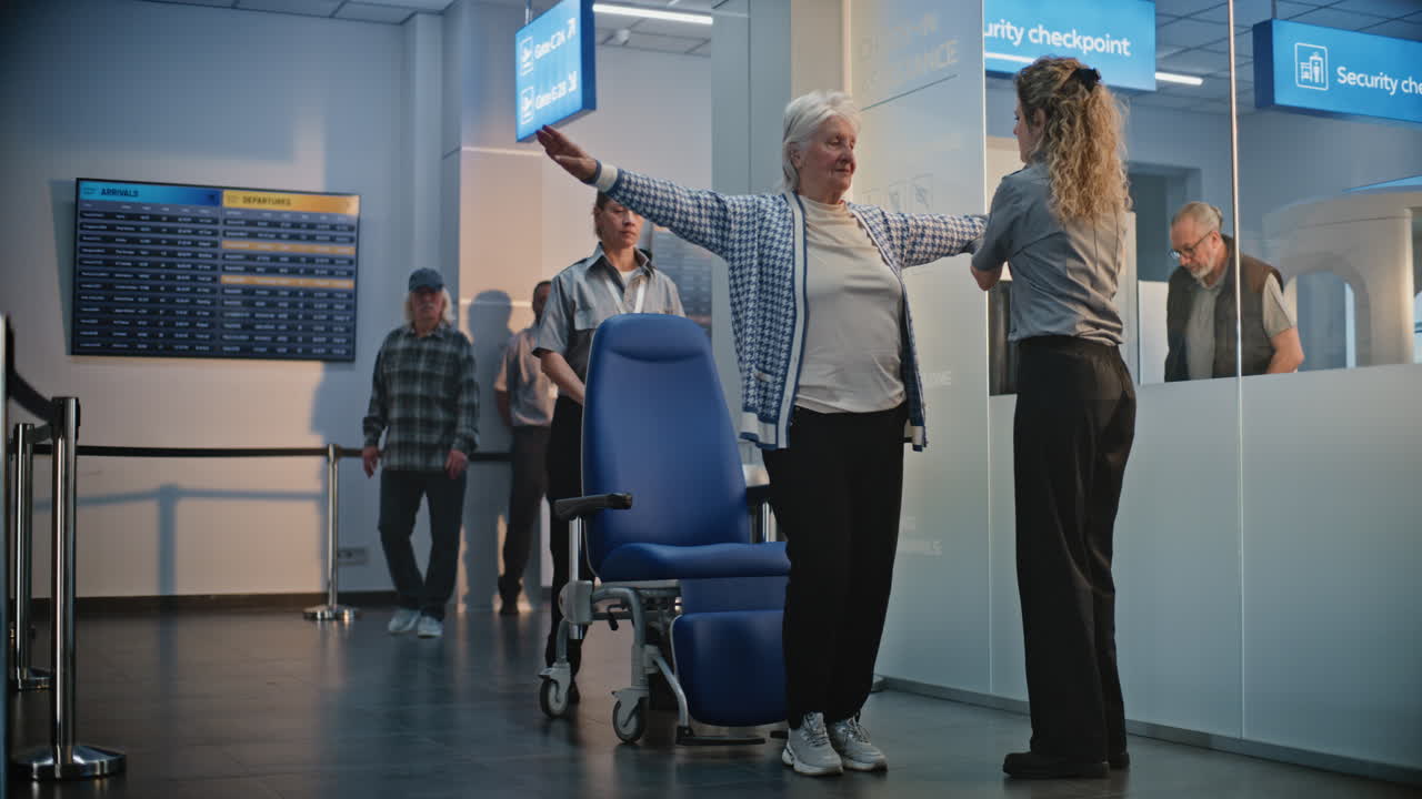 Airport Security Screening of Elderly Passenger