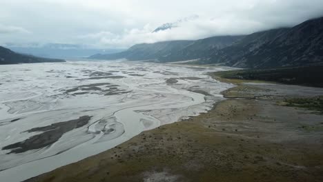 proglacial river in yukon valley