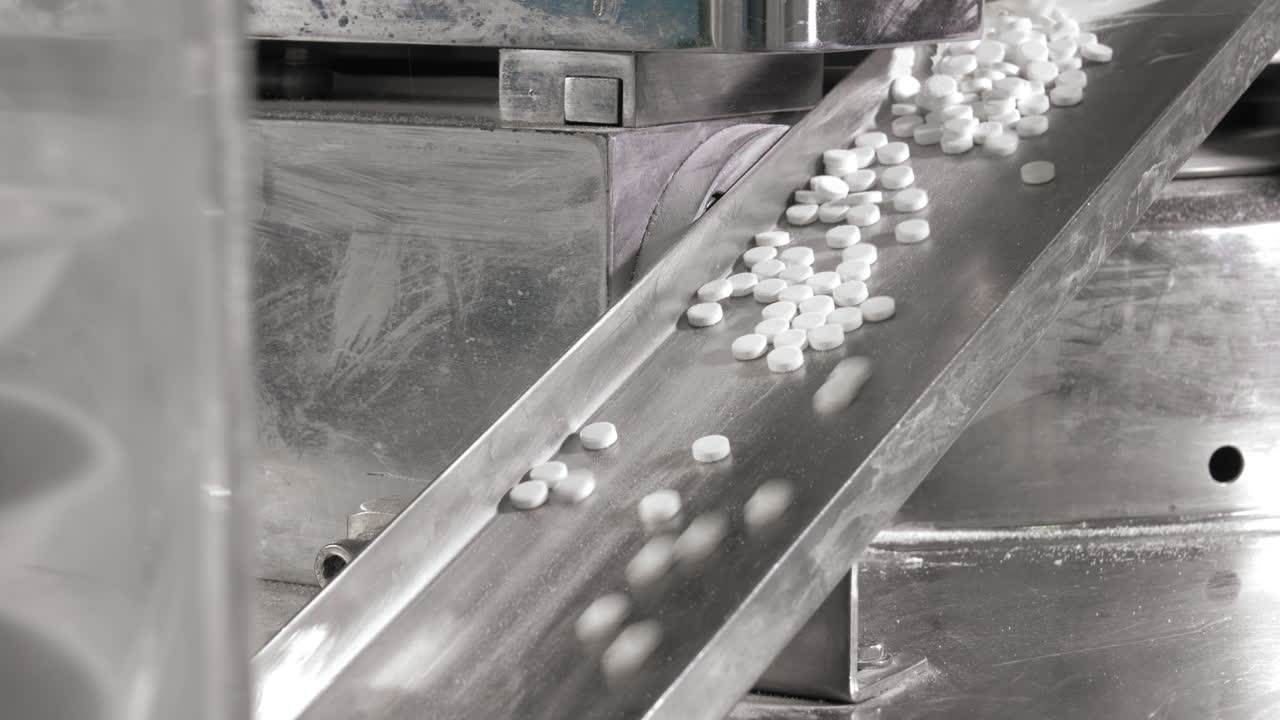 현대식 알약 프레스 기계 로터리 태블릿의 자동 작업 주기 - 제약 공장