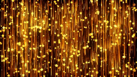 stars gold particles background