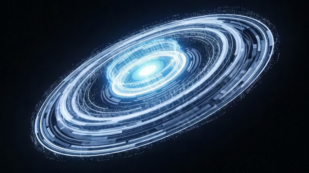 A Stunning Visual Representation of a Cosmic Phenomenon, Featuring an Illuminated Spiral Structure With Dynamic Energy and Depth, Capturing the Essence of Celestial Motion and Beauty
