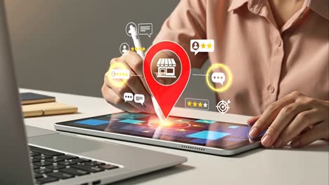 Customer Experience and Local Business Reputation Management on Tablet