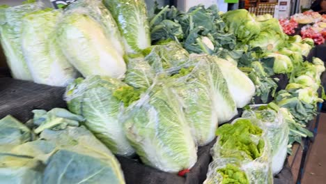 variety of vegetables displayed at a market