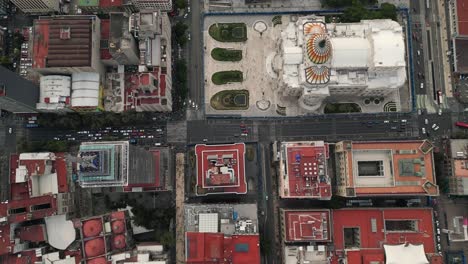 birds eye view mexico city's historic center