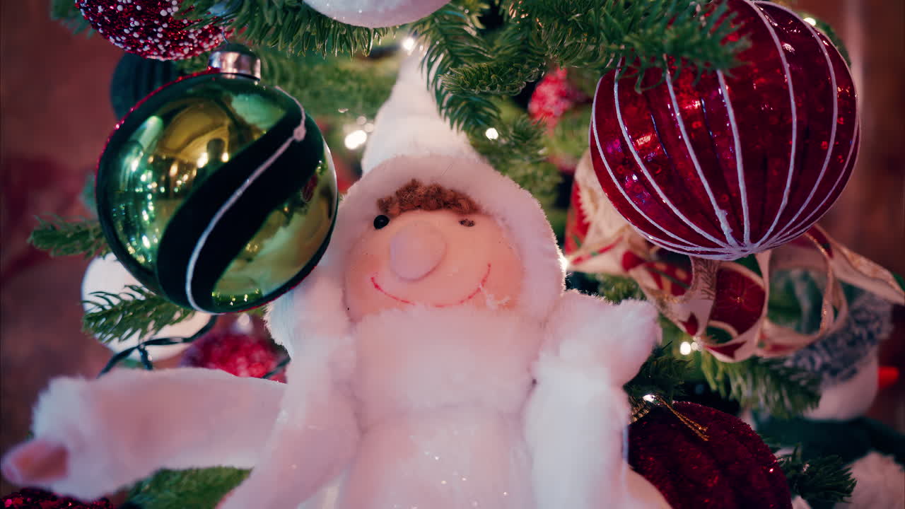 The decorated Christmas tree inside the Monte Carlo Casino in Monaco