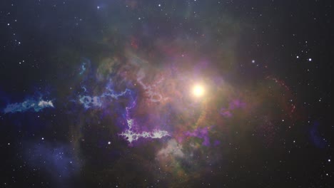 Reise-In-Die-Galaxie-Und-Helle-Sterne-Im-Weltraum