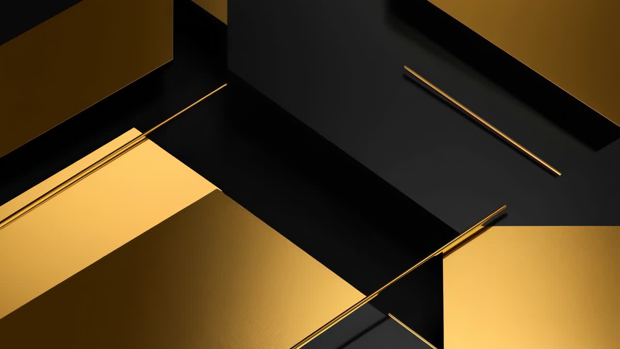 fondo geométrico abstracto dorado y negro