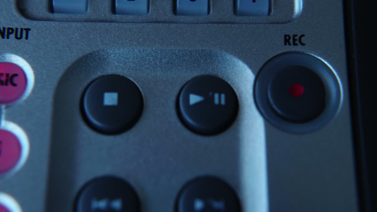 Red Record Button Blinking on a Control Panel