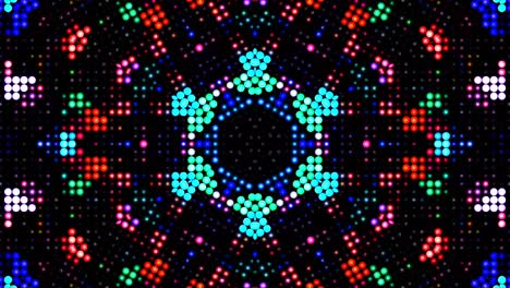 abstract caleidoscopio brillante hermosa línea roja azul movimiento suave con movimiento de luz brillante