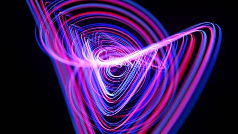 light flow bg in 4k. abstract looped background with light trails, stream of red blue neon lines in space move to form looped spiral shapes. modern trendy motion design background. light effect,