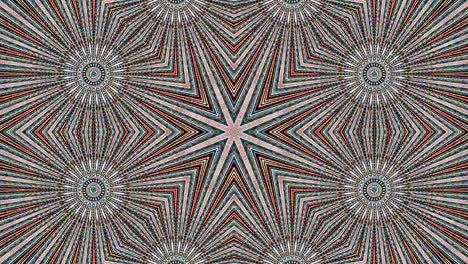 hermoso caleidoscopio abstracto que brilla, una luz radiante que regula los movimientos sutiles