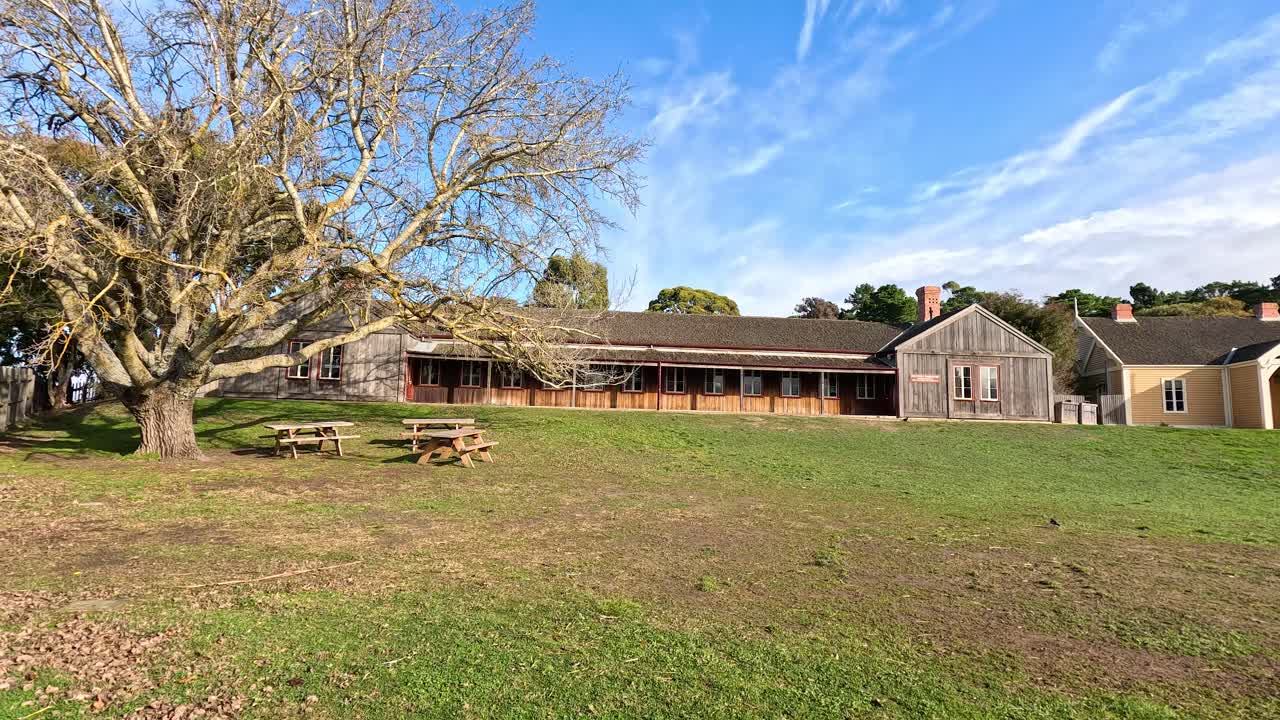 오래된 도시 건물의 파노라마 풍경