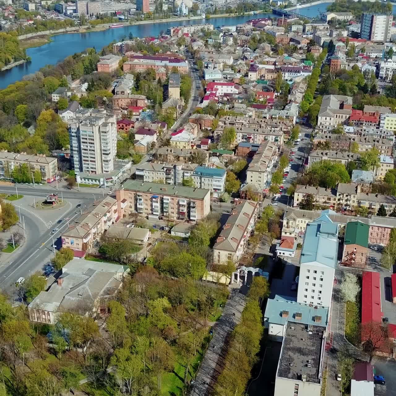 Residential area of city