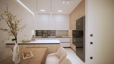 modern minimalist kitchen interior