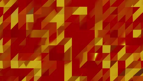 patrón geométrico rojo abstracto 3d. fondo metálico de mosaico para presentación de negocios