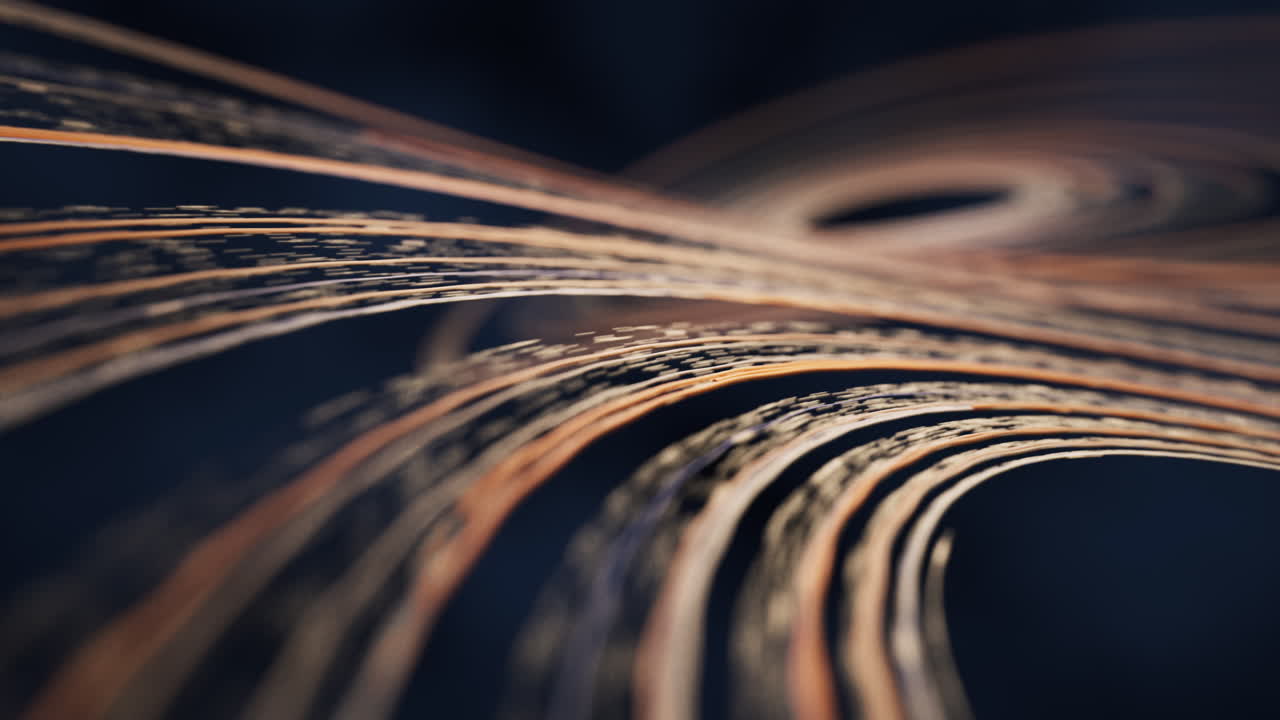 흐르는 디지털 라인 배경, 3d 렌더링