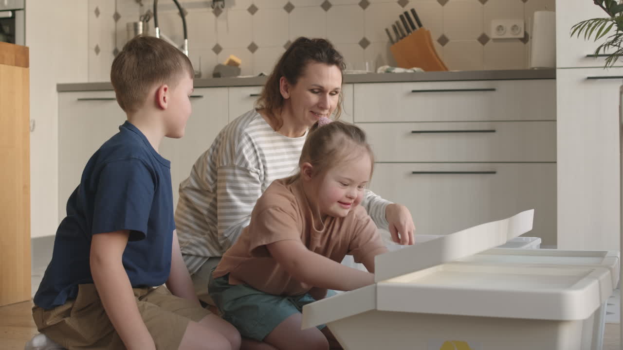 Family Recycling at Home