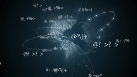 Mathematical-symbols-against-globe-of-network-of-connections